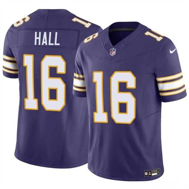 Men & Women & Youth Minnesota Vikings #16 Jaren Hall Purple 2023 F.U.S.E. Vapor Untouchable Throwback Limited Stitched Jersey,We sell and wholesale Men & Women & Youth Minnesota Vikings #16 Jaren Hall Purple 2023 F.U.S.E. Vapor Untouchable Throwback Limited Stitched Jersey on line form chian!
